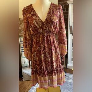 Adorbs Fall Peasant Dress - Sz 4
